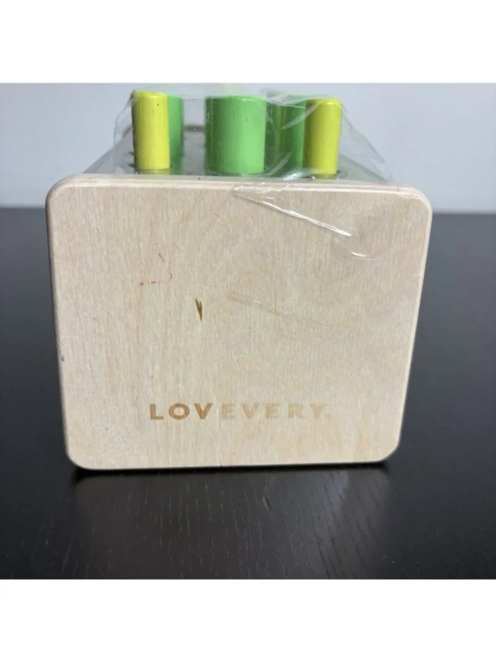 LOVEVERY Wooden Posting Stand Toddler Learning/Activity Toy